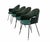 Mid-Century Modern Vintage Chairs with Round Backrest in Green Skay, 1970s, Set of 4 For Sale - Image 3 of 12