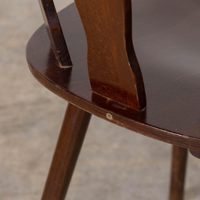 1950s French Wood Brutalist Chairs, Set of 8 For Sale - Image 17 of 18