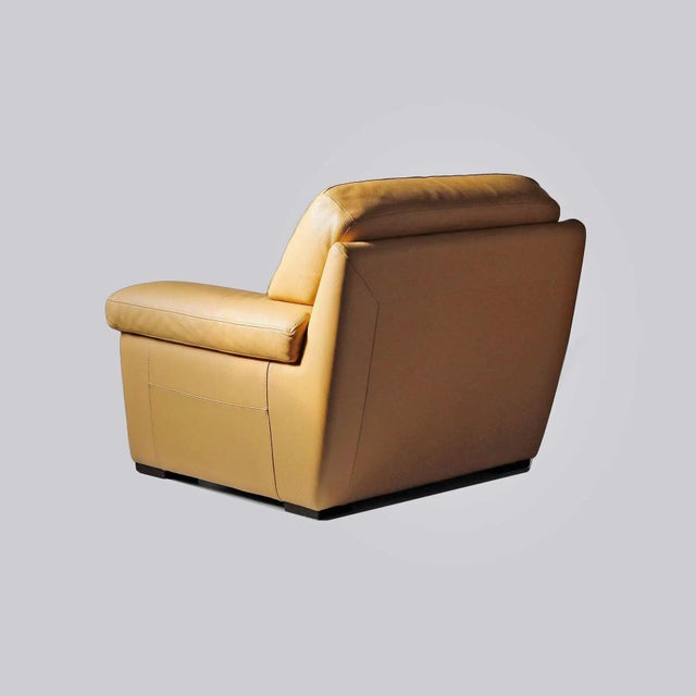 Vintage Leather Club Chairs by Burov of Paris - A Pair For Sale - Image 11 of 14