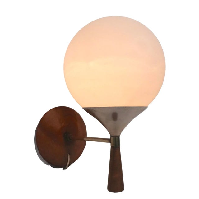 Mid Century Ball Globe Sconce After Thurston C. 1950's For Sale - Image 10 of 13