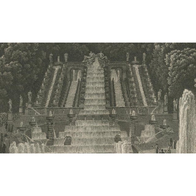 Paper Louis-Pierre Baltard, View of the Cascades at Saint-Cloud, 1803, Engraving For Sale - Image 7 of 9