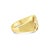 Contemporary Horse Head with Diamond Signet Ring 10k Yellow Gold, Size 10.25 For Sale - Image 3 of 3