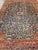19th Century 19th Century Persian Heriz Serapi Rug, Hand-Knotted Wool, Allover Geometric Pattern, Blue & Red, 8x11 For Sale - Image 5 of 18