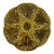 1950s French Gien Majolica Olive Green Oyster Plate For Sale