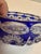 Mid-Century Modern Mid 20th Century Bohemian Blue Cobalt Cut to Clear Two(2) Ashtrays Faceted Cut Diamond Star For Sale - Image 3 of 16