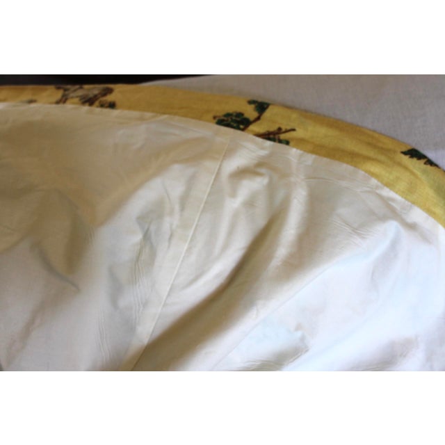 Textile VTG Pair of Schumacher Le Toile Du Marche Bedskirts in Twin Xl, Gorgeous! For Sale - Image 7 of 8