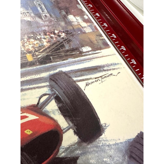 Monaco Grand Prix 1967 Michael Turner Vintage French Automobile Racing Poster For Sale - Image 4 of 6