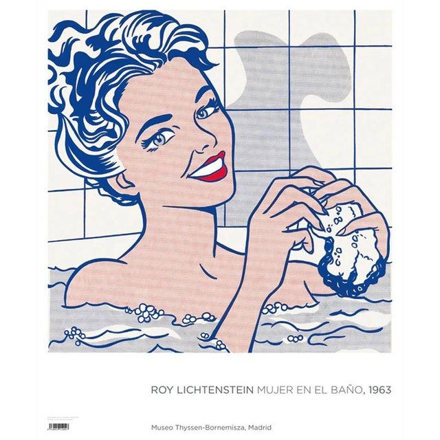 Roy Lichtenstein Woman in Bath Official Exhibition Poster Dimensions: 26,7 x 32,2 in / 68 x 82 cm Sold unframed