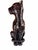 Black Vintage Black Ceramic Cat Cheetah Panther Statue Gold Accent Panther Sculpture |Hollywood Regency Animal Figurine For Sale - Image 8 of 11