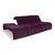Ligne Roset Downtown 3-Seater Sofa in Purple Fabric from Ligne Roset For Sale - Image 4 of 16