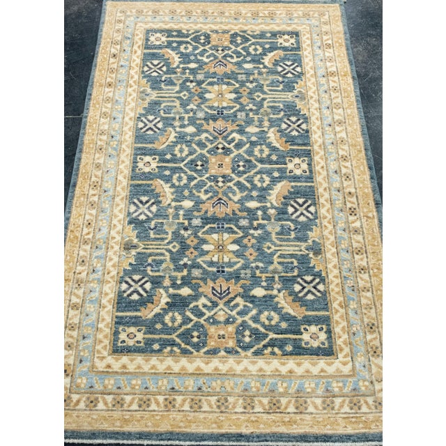 Handwoven Oushak Rug 2'10" x 4'11" #17473 Explore a curated collection of hallway runners, wool rugs, and handmade...