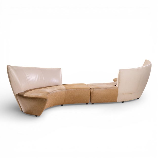 Mid 20th Century Vladimir Kagan for Preview Mid Century Serpentine Sofas - Pair For Sale - Image 5 of 9