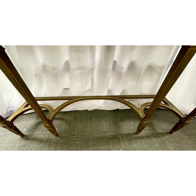 Maison Jansen Console With Six Raised Legs and Marble Top For Sale - Image 14 of 17
