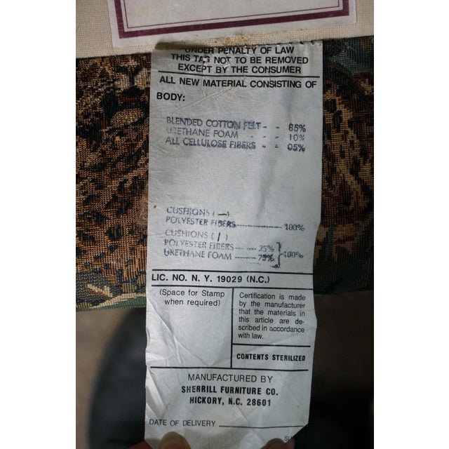 Vintage Sherrill Furniture Traditional Safari Jungle Animal Print Club Arm Chair For Sale - Image 6 of 8