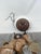 Vintage Italianate Polychrome Carved Wood Fruit & Iron 6-Light Chandelier For Sale - Image 10 of 15