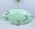 Large Art Deco Pendant Light in Green Marble Glass, 1930s For Sale - Image 9 of 18