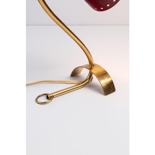 Brass Wall Lamp with Perforated Metal Shade, Sweden, 1950s For Sale - Image 14 of 15