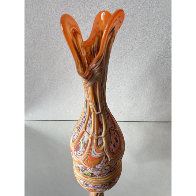 Central European Studio Art Glass Sculptural Vase Set, 1980s, Set of 2 For Sale - Image 13 of 15