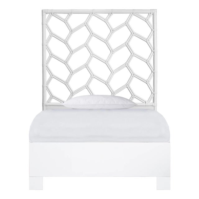 Silas Platform Bed Twin Extra Long - White For Sale