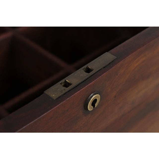 Wood Antique Early 19th C. Flame Walnut Wine Cellarette on Stand For Sale - Image 7 of 14