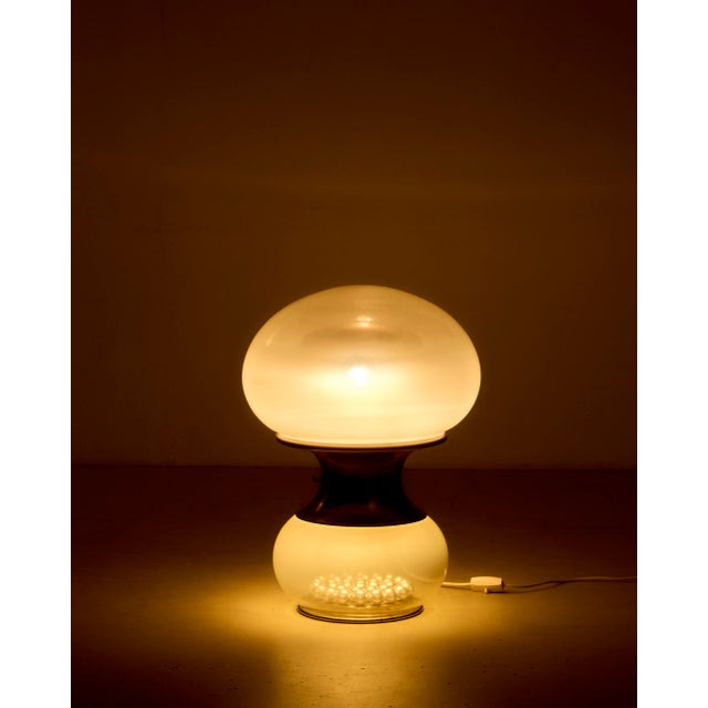 Italian Opaline Crystal Lamp from Selenova, 1970s, in Very Good conditions. Designed 1970 to 1979 I have official proof of...