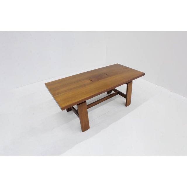 Brown Vintage Dining Table by Silvio Coppola for Bernini, Italy, 1960s For Sale - Image 8 of 11