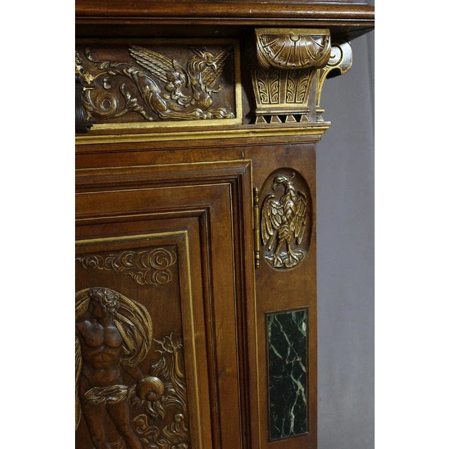 Renaissance Style Carved Walnut Buffet For Sale - Image 12 of 13