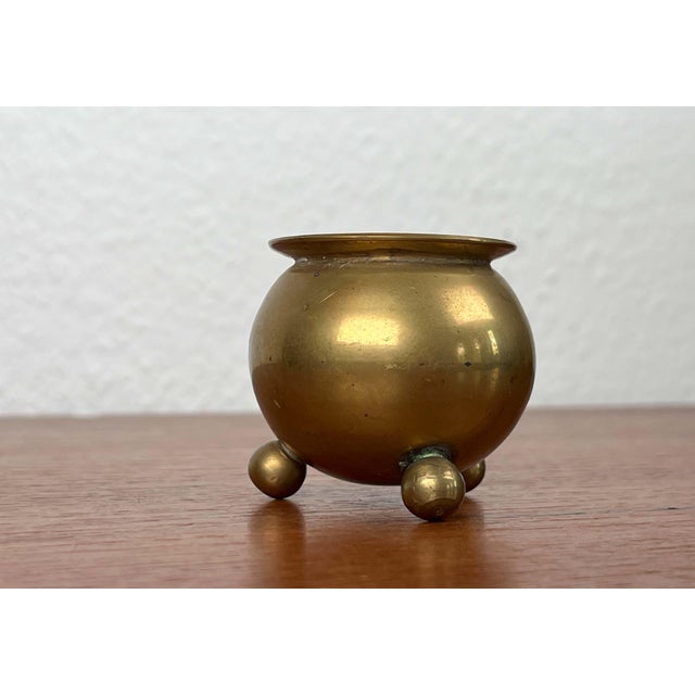 Mid-Century Modern Traditional Swedish Brass Candleholder, 1960s For Sale - Image 6 of 14