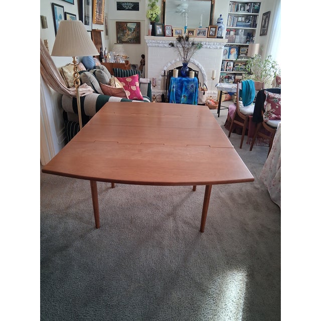 Mid 20th Century Drexel Drop Leaf Table With Four Chairs For Sale In San Francisco - Image 6 of 16