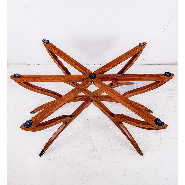Midcentury Modern Brass Tray Table With Base For Sale - Image 10 of 15