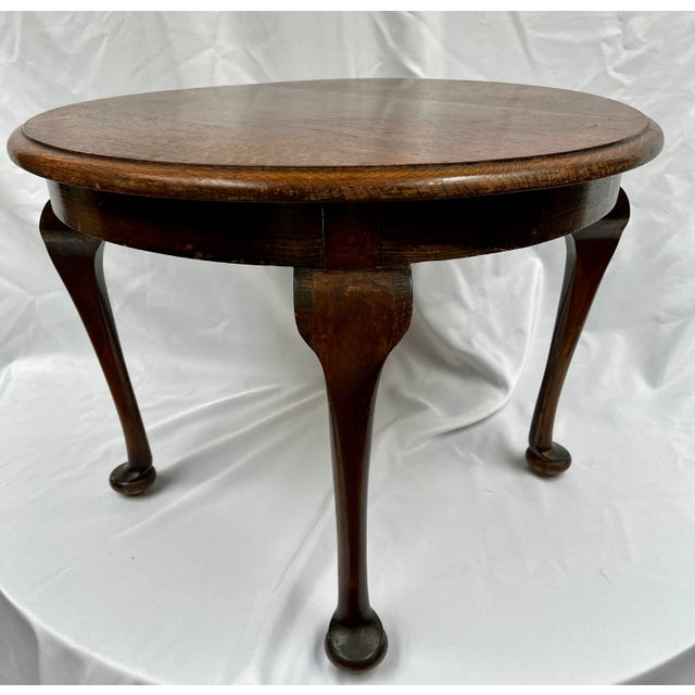 Antique English Oak Accent Table For Sale In Dallas - Image 6 of 9
