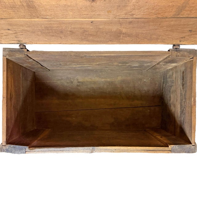 18th Century Dutch Oak Trunk For Sale - Image 15 of 15