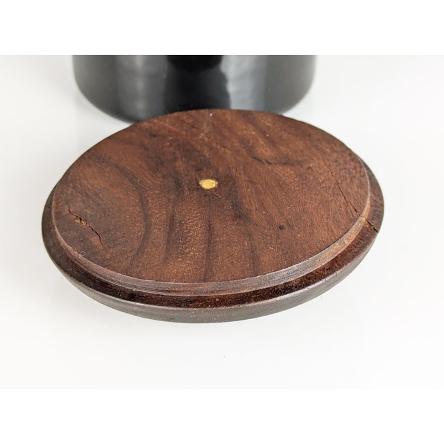Black White Red and Black Enameled Metal and Wood Box from Siva, 1960s For Sale - Image 8 of 10