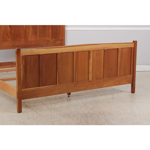 Stickley Mission Cherry King Size Bed For Sale In Philadelphia - Image 6 of 18