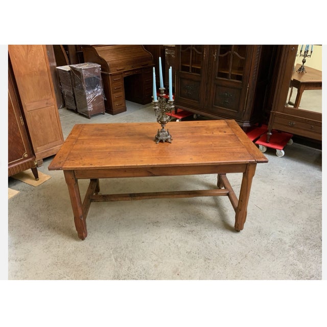 Antique Cherrywood Monastery Table, 1890s For Sale - Image 13 of 14