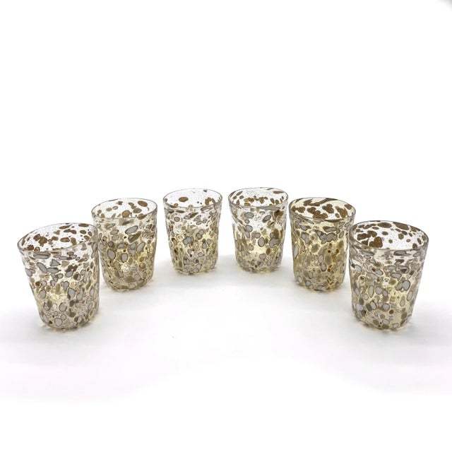 Beige Artisan Murano Glasses from YourMurano, Set of 6 For Sale - Image 8 of 8