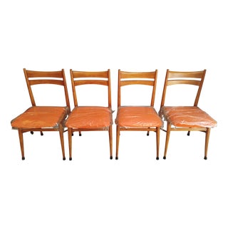 Vintage Spanish Chairs, 1960s, Set of 4 For Sale