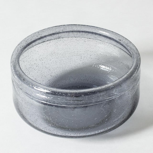 Glass Vintage Glass Bowl by Erik Höglund, 1960s For Sale - Image 7 of 7