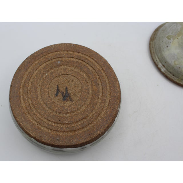Ceramic Signed and Stamped Lidded Stoneware Box by Warren MacKenzie For Sale - Image 7 of 7