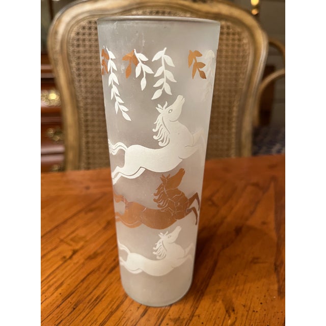 1980s Vintage Horse Highball Glasses- Set of 6 For Sale - Image 4 of 6