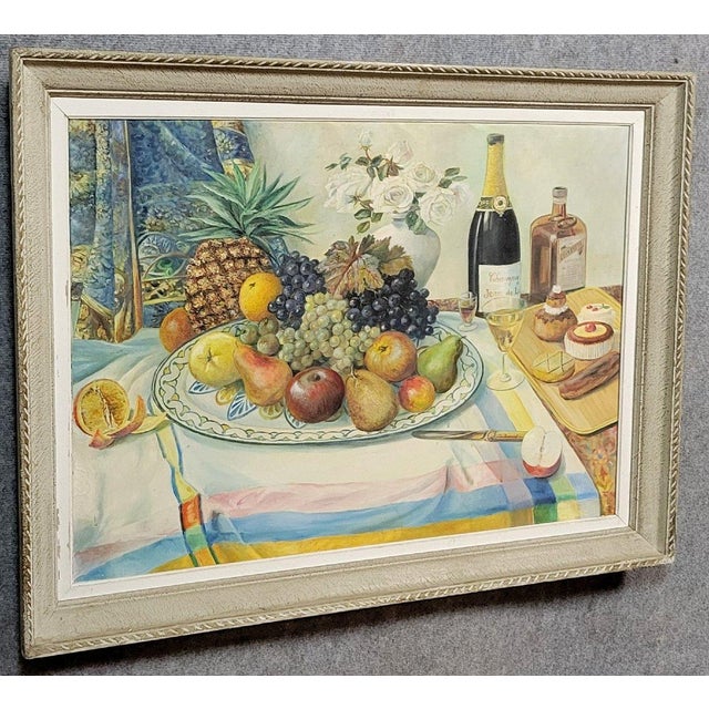 Georges Marcel Renard, Still Life, 1890s, Oil on Canvas, Framed For Sale - Image 3 of 8
