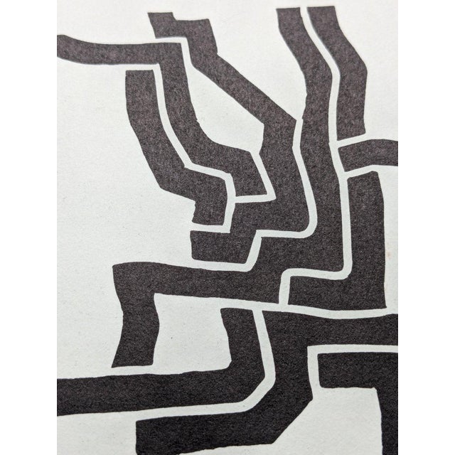 Eduardo Chillida, Abstraction in Black, 1974, Original Lithograph For Sale - Image 6 of 8