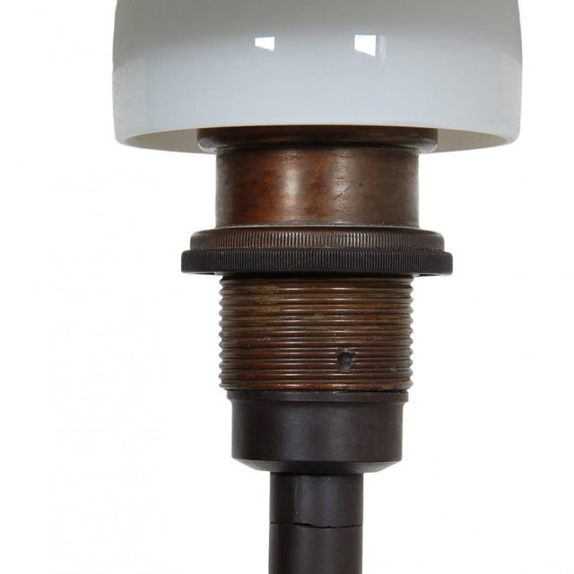 Vintage Table Lamp with Yellow Shade by Poul Henningsen, 1940s For Sale - Image 9 of 16