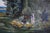 Late 19th Century Large Scale 19th Century American Impressionism Garden and Lighthouse Landscape For Sale - Image 5 of 8