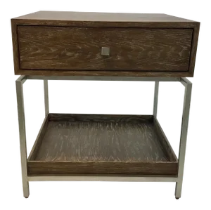 Studio a Oak and Silver Alexander Side Table