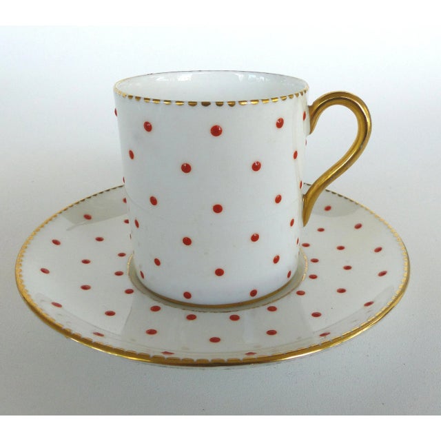 Shelley England Fine Bone China Enameled & Gilt Demitasse Cups