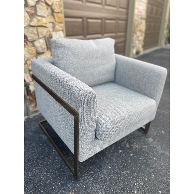 Lexington Furniture Lexington Winthrop Accent Chair With Gold Metal Frame For Sale - Image 4 of 8