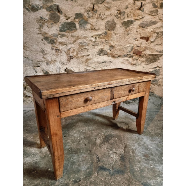 Antique 19th Century French Cherry & Oak Side Table, 1870s For Sale - Image 5 of 14