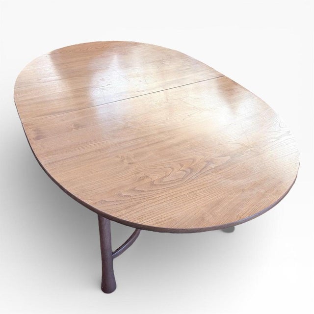 Mid-Century Blonde Elm Oval Dining Table by Ercol For Sale - Image 5 of 9
