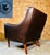 Brown Vintage Danish Leather Lounge Chair by Georg Thams, 1960s For Sale - Image 8 of 13
